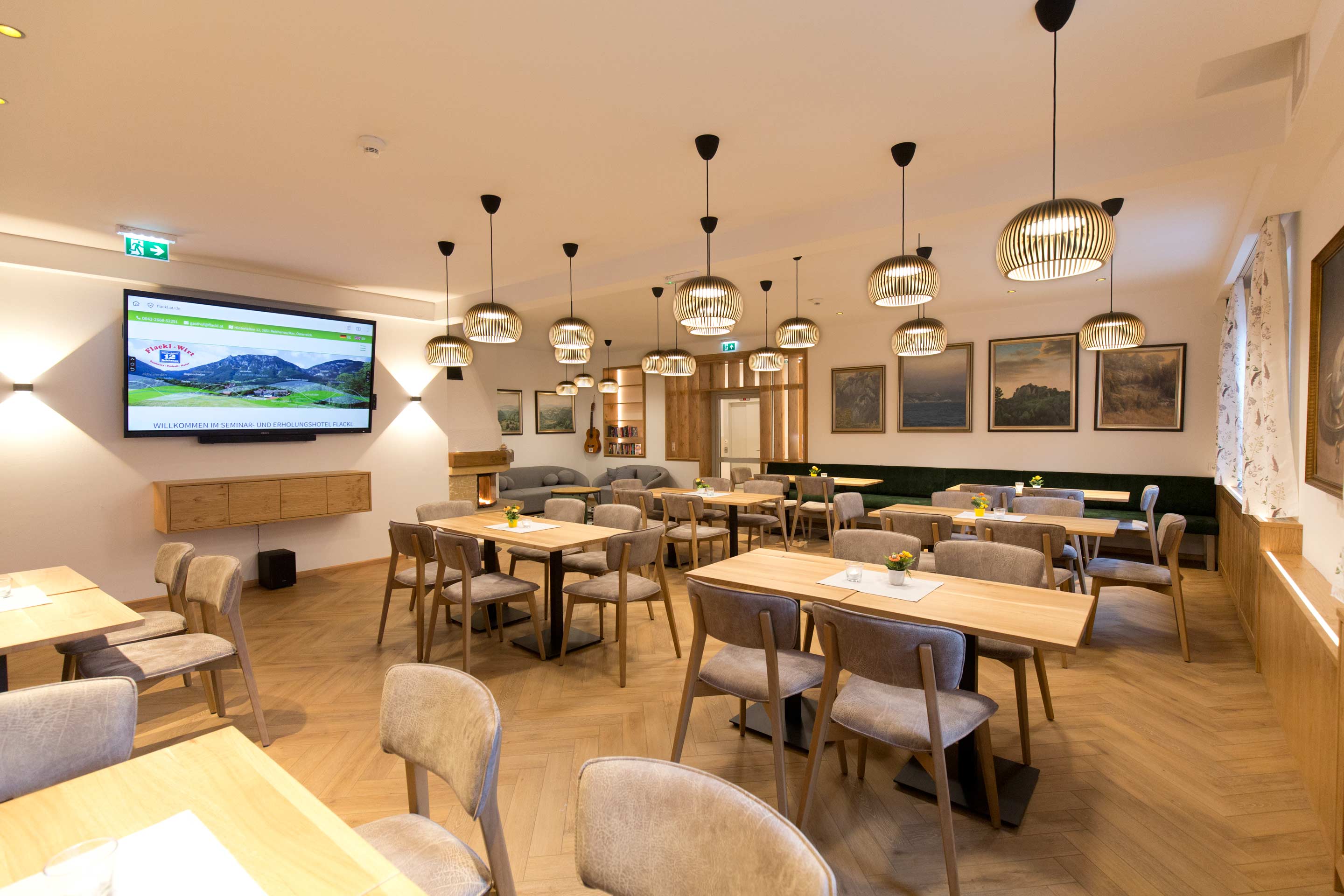 Seminarhotel Flackl Kaminzimmer 