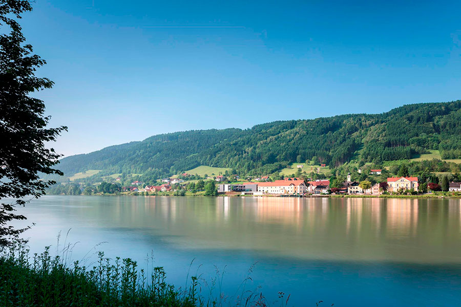 Tagen an einem der schönste Plätze an der Donau